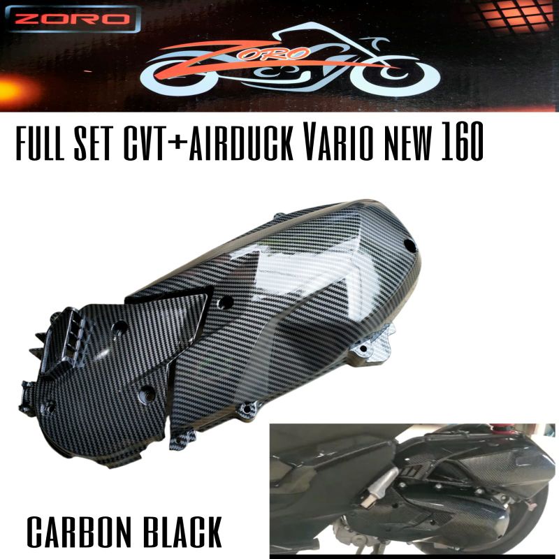 Cover Svt Carbon Zoro full set carbon Zoro PNP motor Vario160 new carbon black Zoro