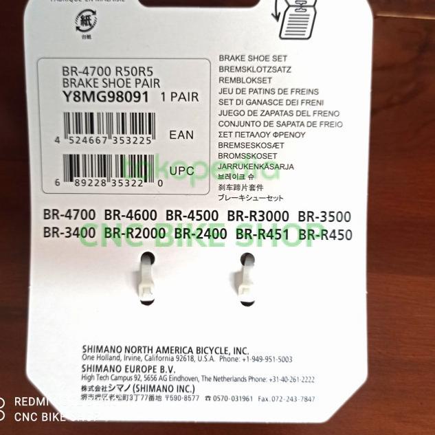 Brake shoe Ubrake Pad Karet Rem U Brake Sora Dan Tiagra