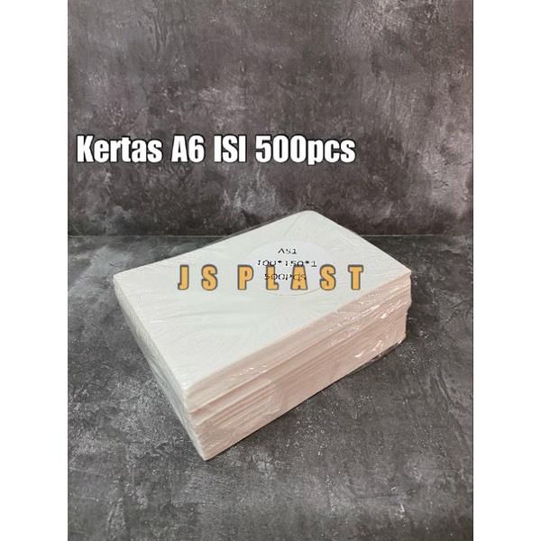 

(ISI 500PCS) Kertas Thermal Label 100x150mm - Kertas Barcode Ukuran A6 Lipat