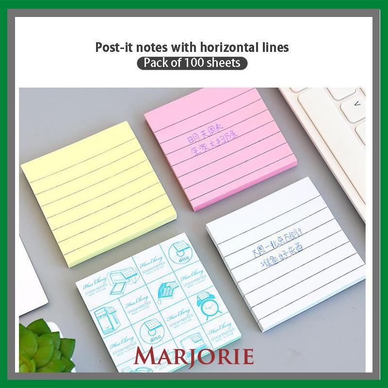 Simplicity sticky note horizontal sticker notepad post maker stiker massage pesan book note-MJD