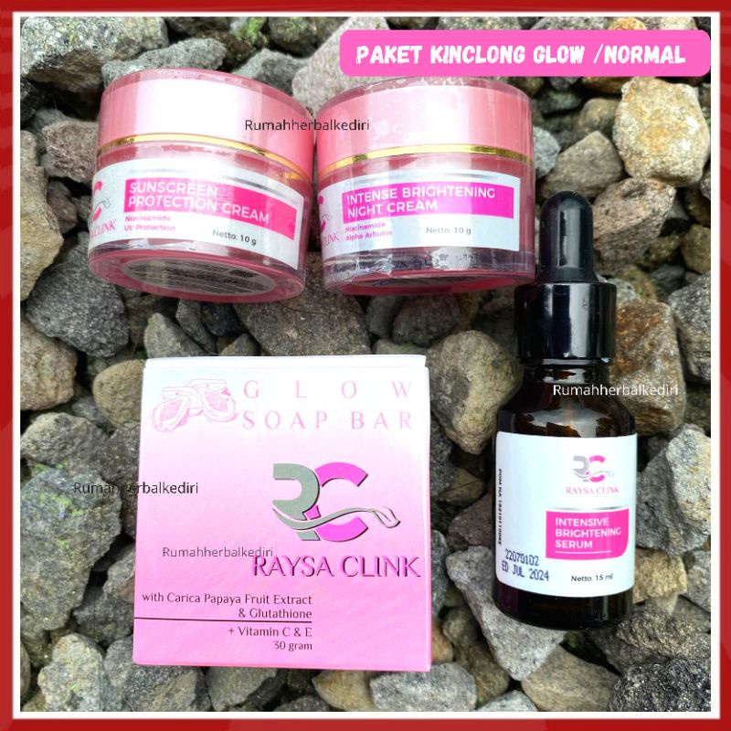 PAKET KINCLONG GLOW BY RAYSA CLINK SKINCARE