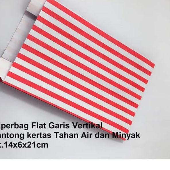 

Paperbag Kantong Tahan Air Minyak vertikal RED 14x6x21cm(M) Foodgrade