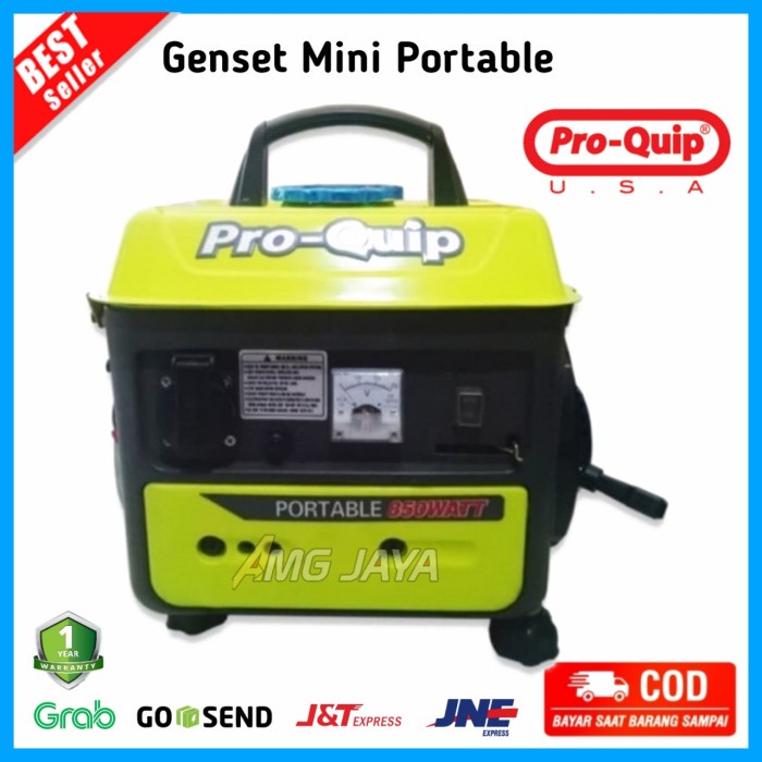 Genset Mini Portable PROQUIP RG1800 850Watt Genset Mini Portable