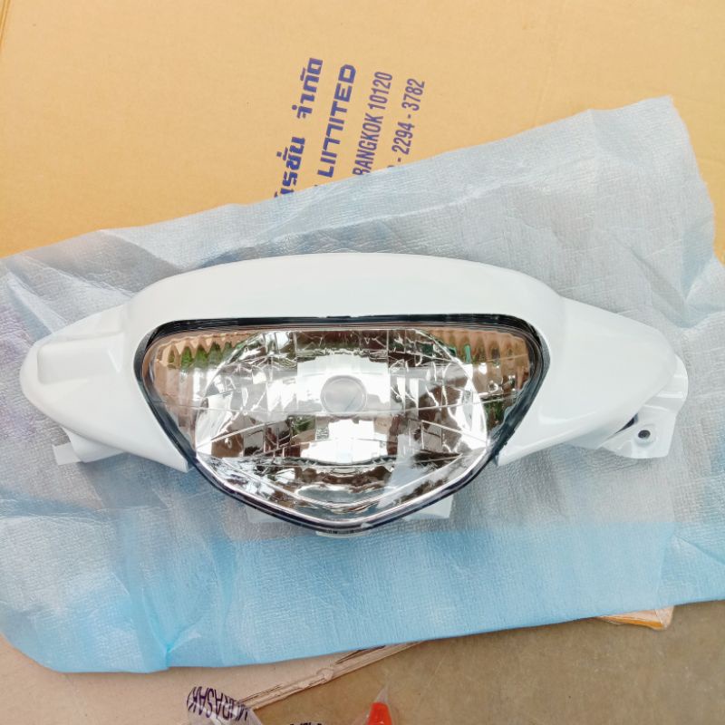 BATOK DEPAN MIO SPORTY PUTIH PLUS LAMPU DEPAN