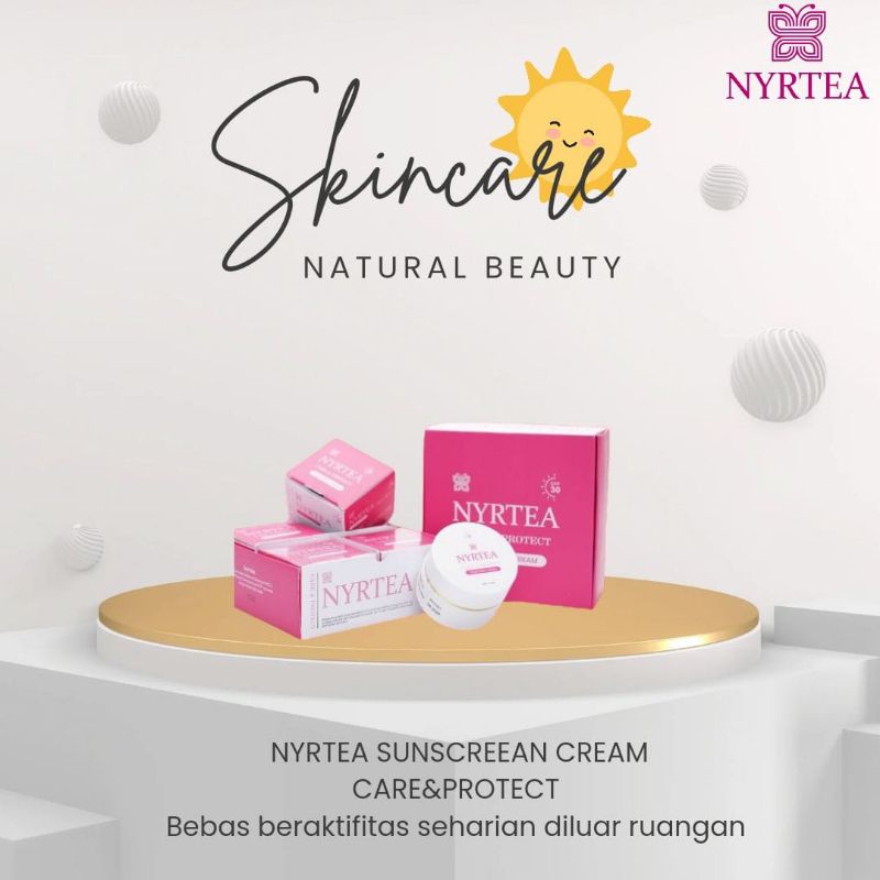 Sunscreen Nyrtea Spf35 Original Bpom-Paket 1 box Sunscreen Nyrtea isi 4-Nyrtea Sunscreen Spf35 Origi