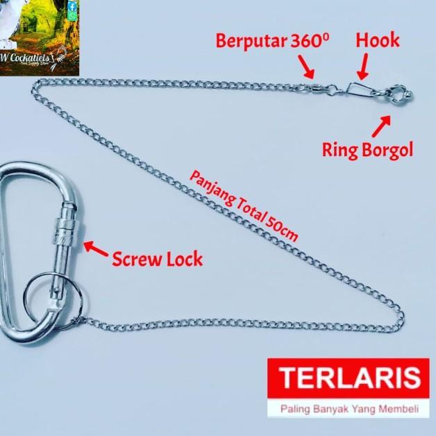 Rantai Burung Lovebird Ring Borgol Kaki Burung LoveBird LB Love Bird