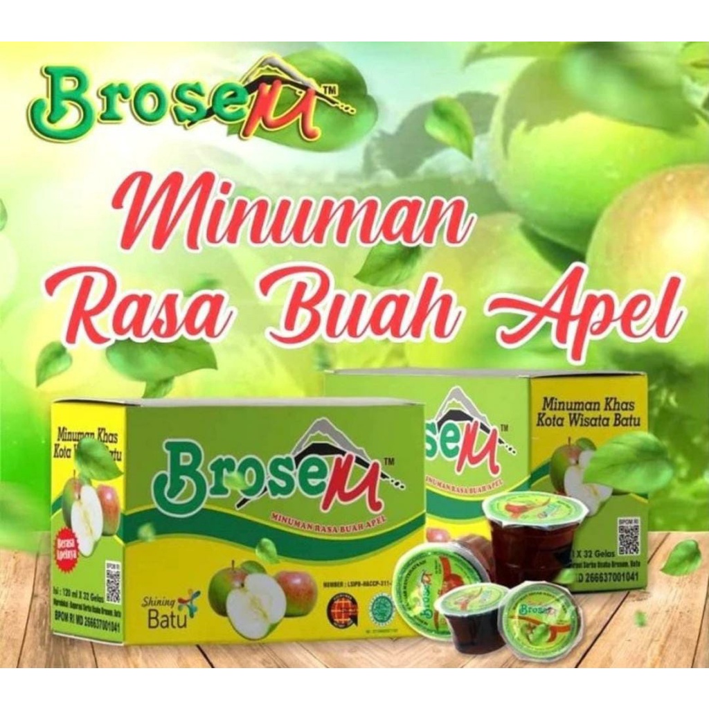 Sari Apel Brosem - 1 Dus - 32 gelas - 120 ml