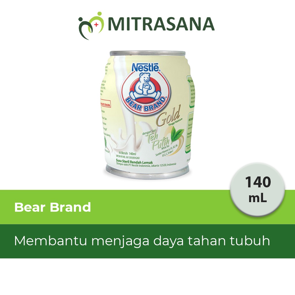 

Bear Brand Whitetea Rtd - 140 ml - Susu Steril Tinggi Kalsium