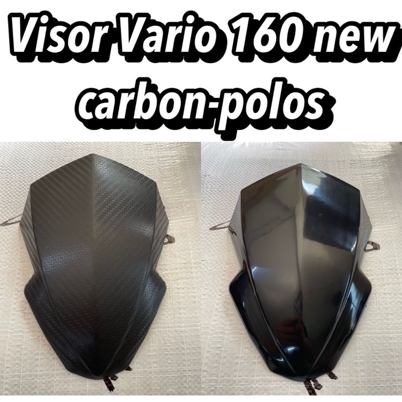 COD VISOR WINDSHIELD MOTOR HONDA VARIO 160 NEW ABS WARNA HITAM BAHAN BERKUALITAS
