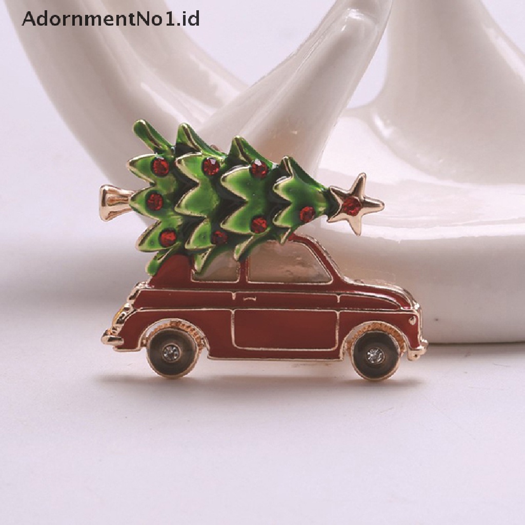 Bros Pin Enamel Desain Mobil Pohon Natal 00mm AdornmentNo1 Untuk Wanita