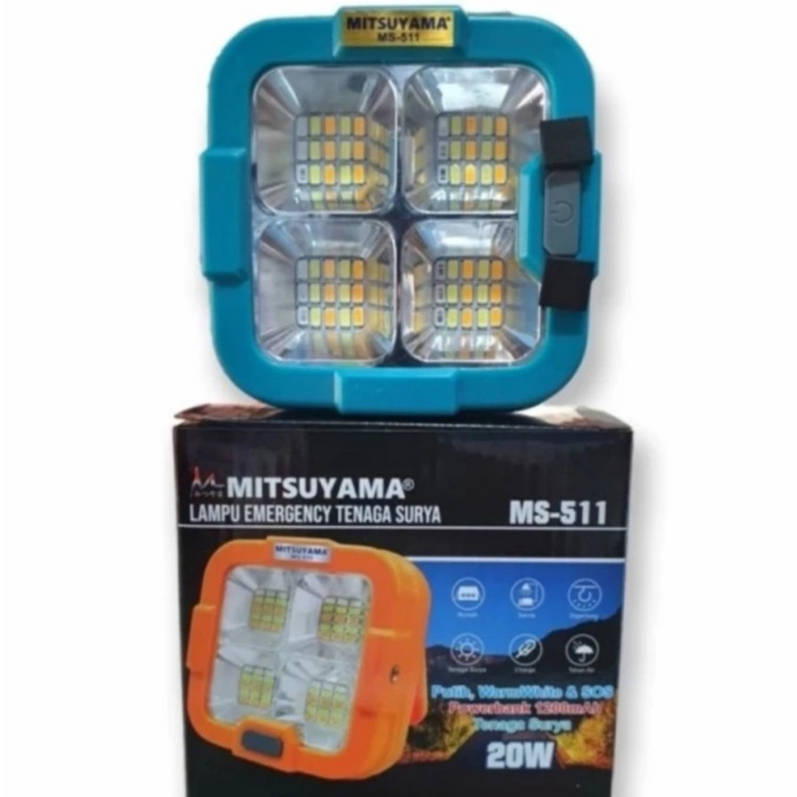 Lampu Emergency Tenaga Surya 20w - Mitsuyama MS 511