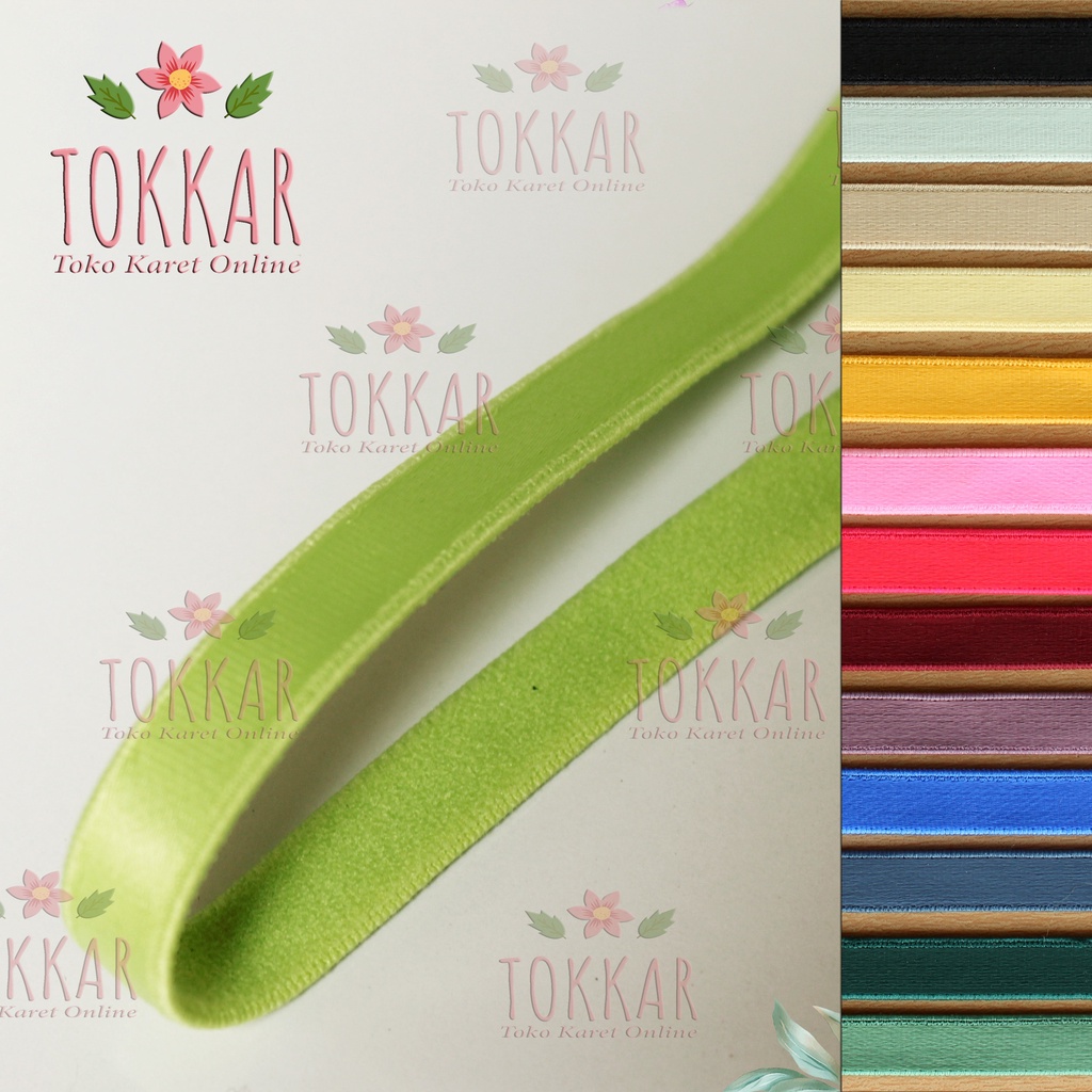 (Per Roll) P10G Karet Bra / Tali BH Polos /Strap Bra Lebar 10mm Isi 30   Meter