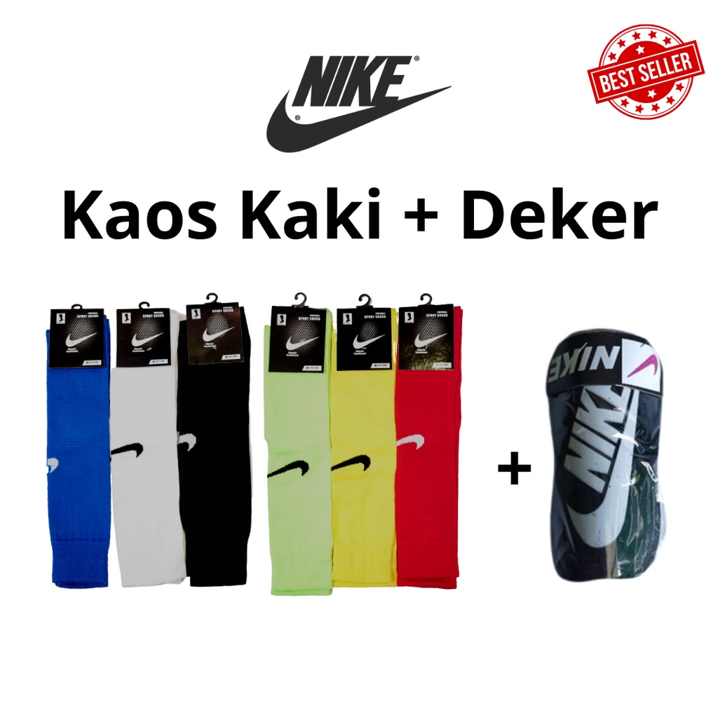 KAOS KAKI BOLA PANJANG+DEKER, KAOS KAKI BOLA, KAOS KAKI FUTSAL PANJANG, SKIN DEKER, SHIGUARD