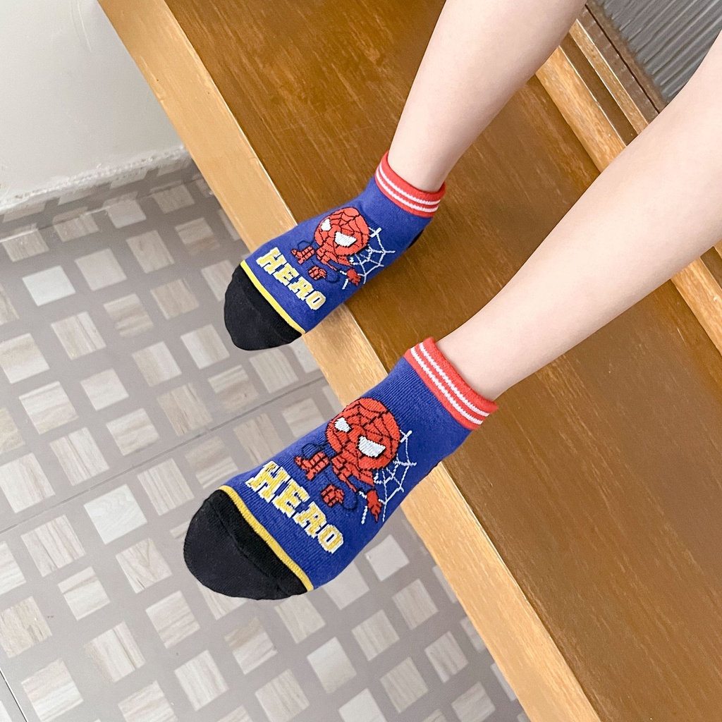 ELFYDO KS25 Kaos Kaki Anak Laki Laki Spiderman