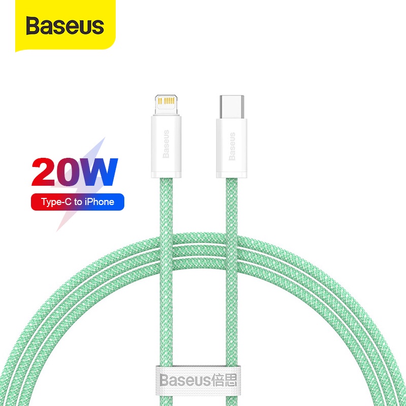 Baseus Dynamic Series Fast Charging 20W Data Cable USB-C to Lightning 1m 2m Garansi Resmi