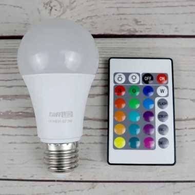 BOHLAM LAMPU RGB 7WATT 10WATT WARNA WARNI REMOTE MIK