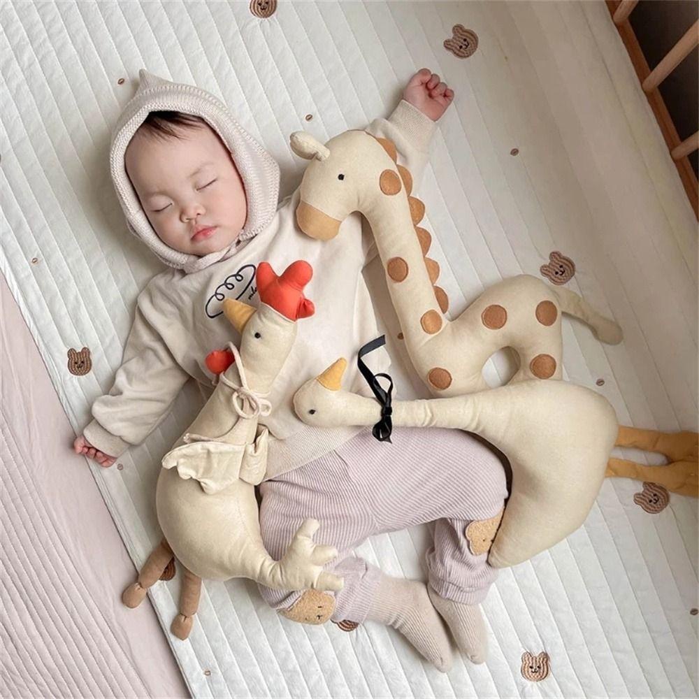 Lanfy Boneka Mainan Anak Mainan Gaya Nordic Bayi Baru Lahir Boneka Mewah Sofa Menemani Angsa Tidur Boneka