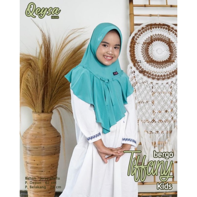 Tifany kids/ Qeysa Hijab/ COD /promo/jibab anak/Hijab anak/bergo anak/jilbab anak kekinian/anakberhi