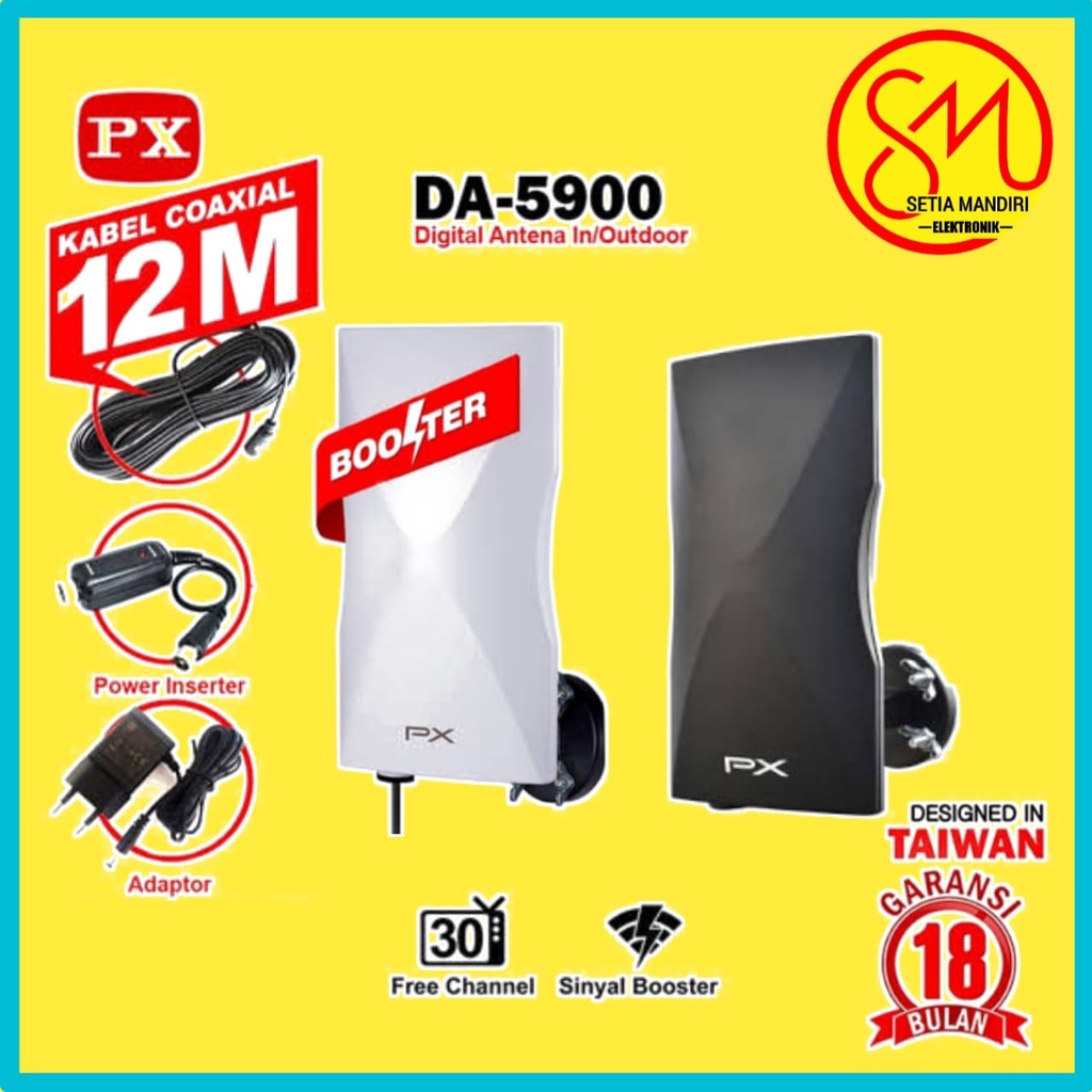 PX DA-5900 ANTENA DiGiTAL Outdoor SUPER BOOSTER WATERPROOF ANTI UV