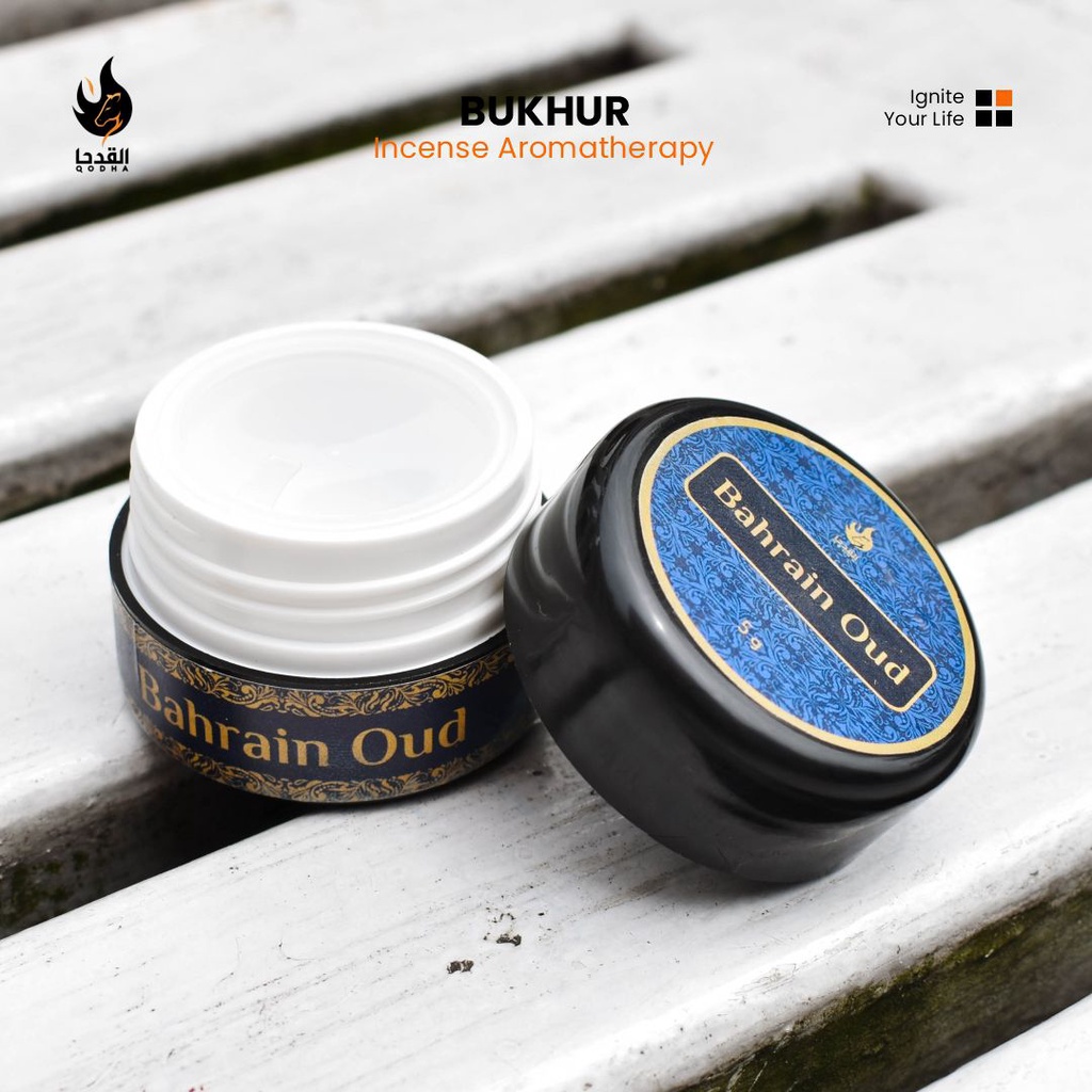 Bukhur Buhur Dupa Serbuk Bubuk QODHA Aroma BAHRAIN OUD 5 Gram 5gr