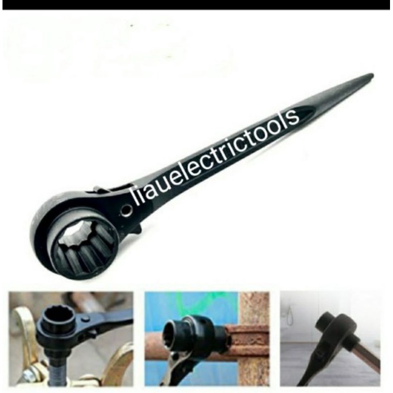 Kunci Ratchet Scaffolding 17 x 21 mm GLORY DOUBLE RATCHET WRENCH SOCK