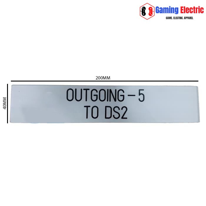 

Name Plate Panel W200mm x H40mm / Name Plate Acrylic