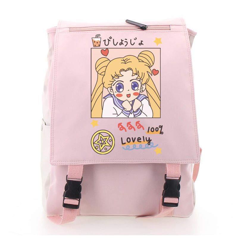 Sera Jepang lucu Sailor Moon ransel gadis lembut kecil segar gaya ins versi Korea dari tas ransel siswa Sakura