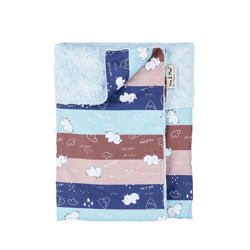 Vee&amp;Mee VMB5010 Baby Blanket Minky Rhino Series