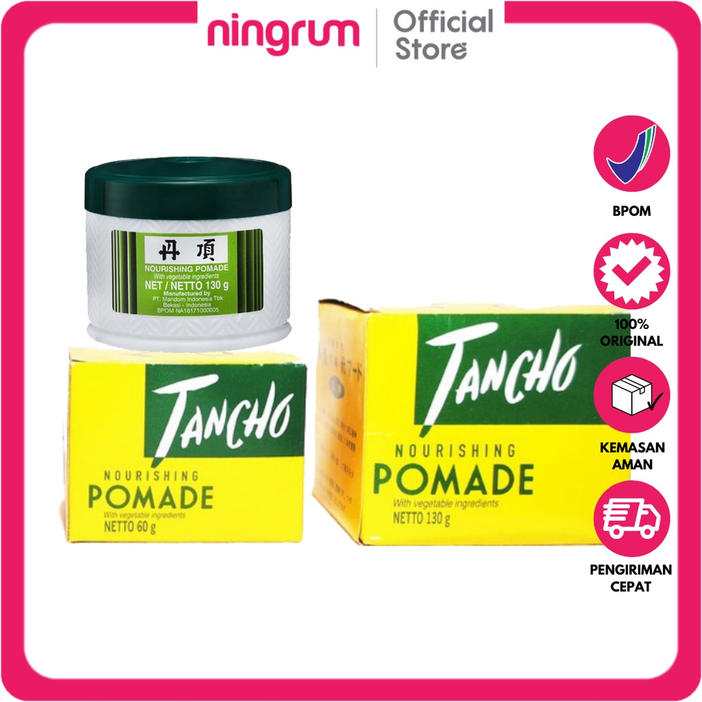 Ningrum - Tancho Pomade Pure Vegetable Nourishing | Pomade Minyak Rambut Tancho 20gr 40gr 60gr 100% Original - 9903