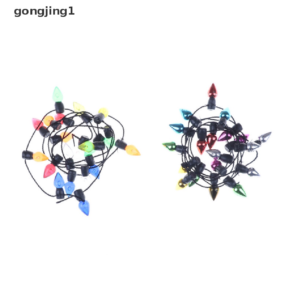 Ggg Mainan Miniatur Lampu String 0.5m 1 / 12 Bahan Plastik Untuk Dekorasi Rumah Boneka