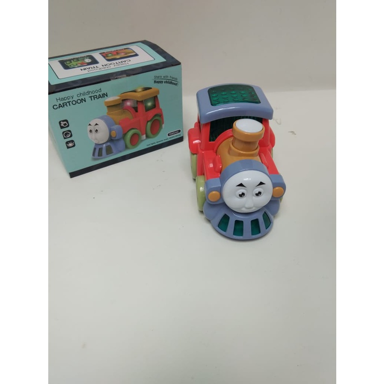 Mainan Kereta kartun - cartoon train Bump And Go Train - 3305