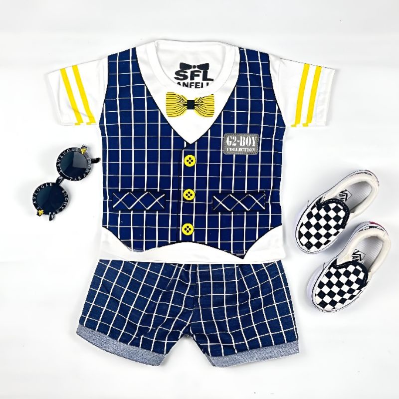 Setelan Anak Bayi Laki Laki 6 12 Bulan Set Pakaian Baby Baju Bayi