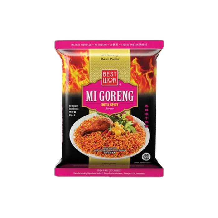 

Bestwok Mi Goreng Hot&Spicy Flavour 80GR