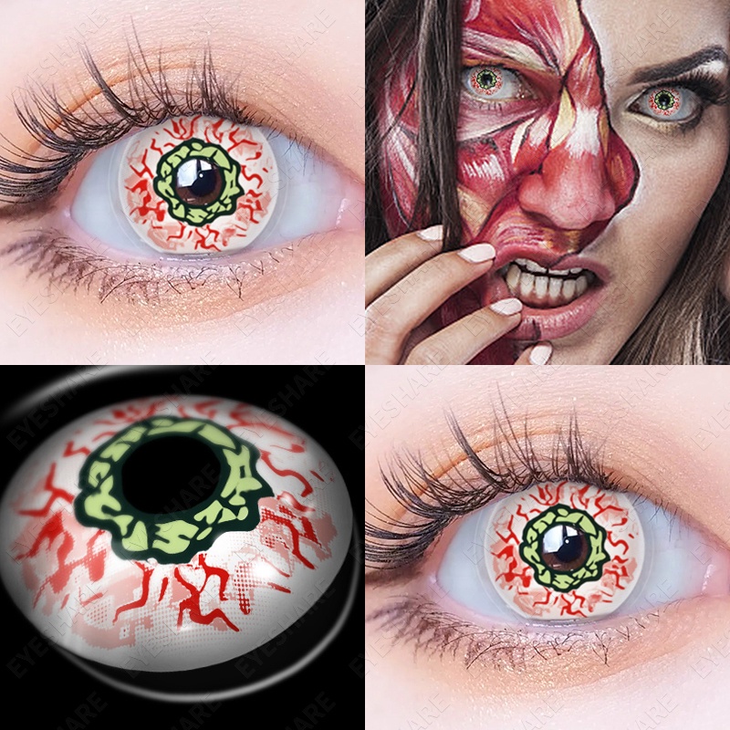 [✅COD] Softlens Mata Normal Softlens Cosplay Karakter Warna Sepasang lensa kontak berwarna softlen big eyes AYY Halloween soflens