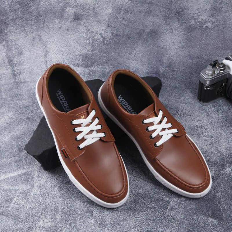 WIPAKA-Original Kimberlite Sepatu Sneakers Pria Kasual Sepatu Sneakers Hitam Putih Abu Putih