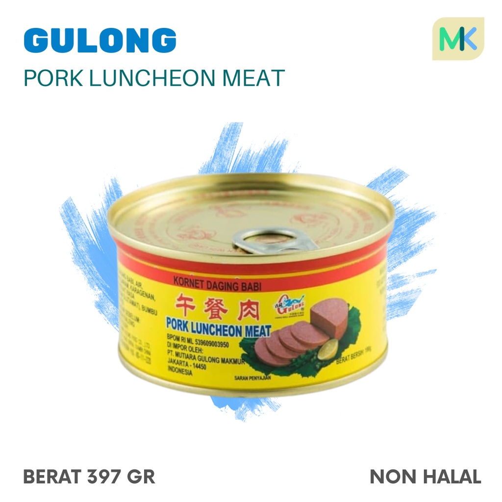

Maling Gulong Pork Luncheon Meat Kornet Daging Babi 397gram