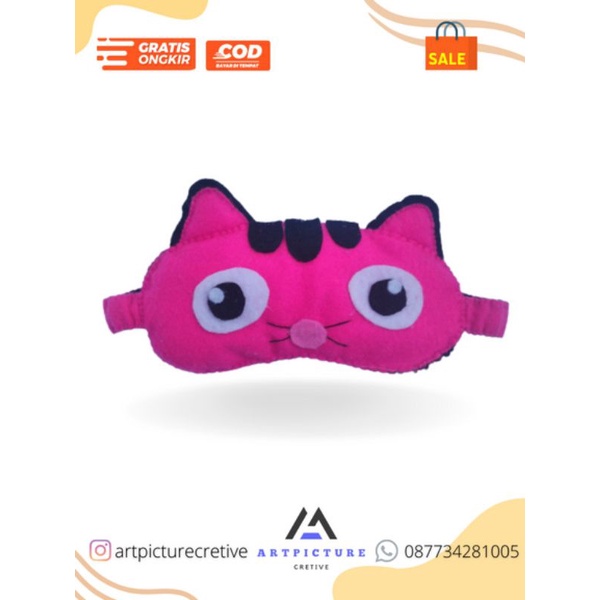 penutup mata tidur/masker penutup mata tidur/penutup mata tidur karakter lucu/penutup mata tidur hew