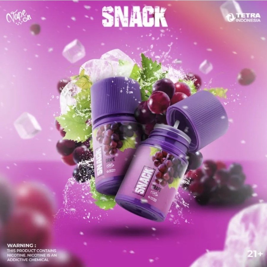 ORIGINAL 100% LIQUID SNACK GRAPE 60ML 3MG - FREEBASE