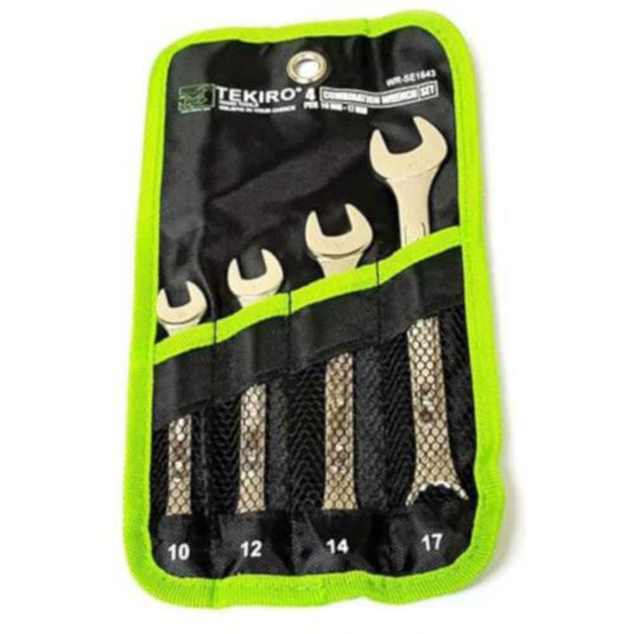 TEKIRO WR-SE1643 Kunci Ring Pas Set 4 Pcs 10-17 mm Combination Wrench