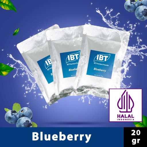 

Bahan Minuman Bubuk Blueberry. Blueberi IBT Premium Powder Sachet
