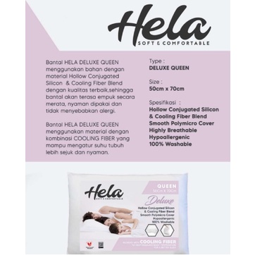 Bantal Tidur Hela Deluxe Queen Cooling Fiber