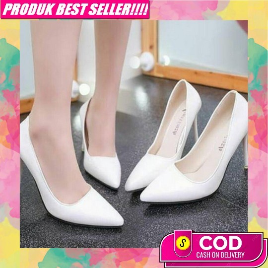 High Heels Terbaru 2022 Import Kaca Simple Elegan Murah Wanita Korean Style Branded Sepatu Sandal De