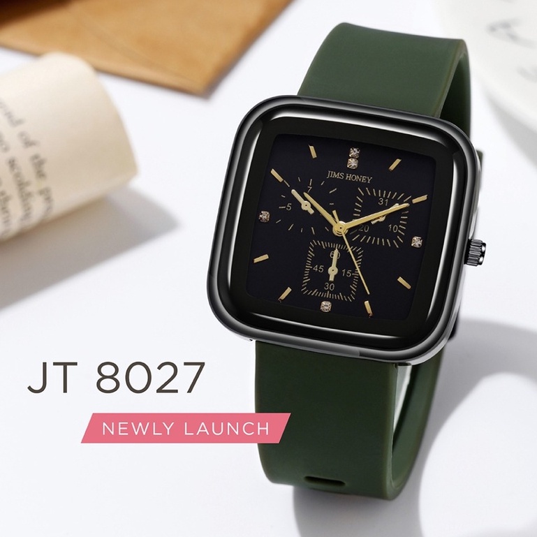 Jims Honey - JT 8027 - Jam Tangan Unisex - Free Box + Baterai