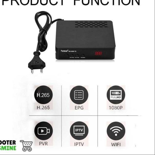 STB Konverter Siaran TV Digital TV Tuner Set Top Box Receiver DVB-T2 - Tanpa USB Wifi