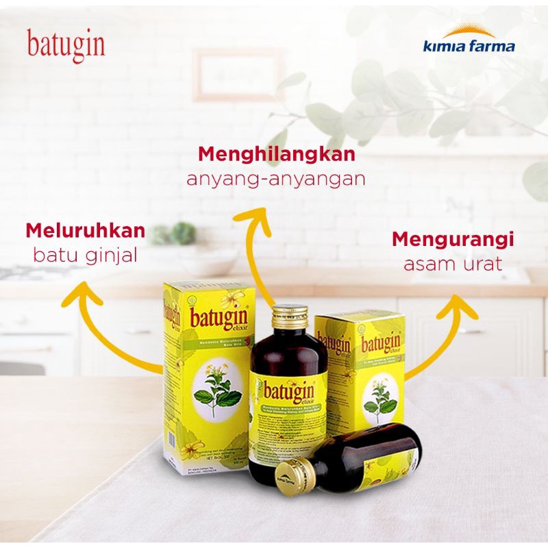 Batugin Elixir 300 ml JUMBO peluruh batu ginjal, anyang2, asam urat