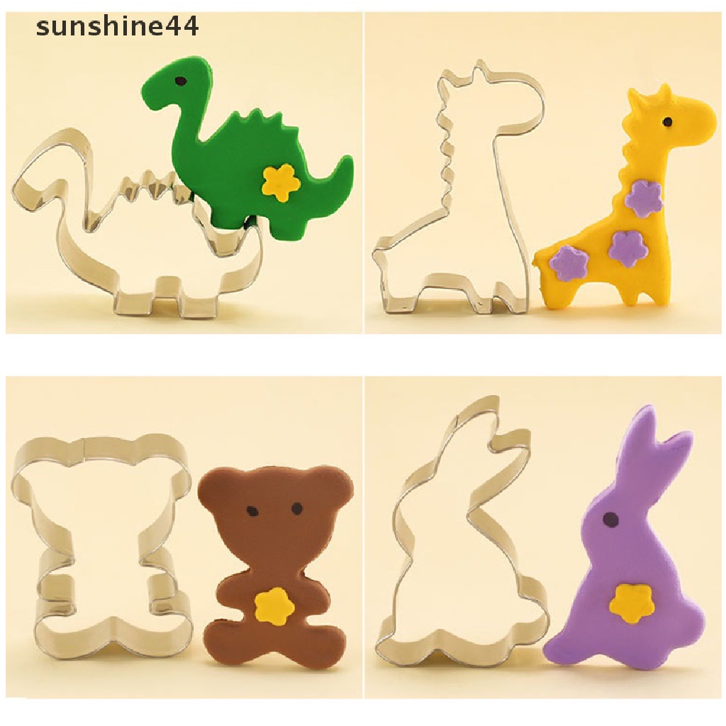 Sunshine 5 / 10Pcs Cetakan Pemotong Kue / Roti Bahan Stainless Steel