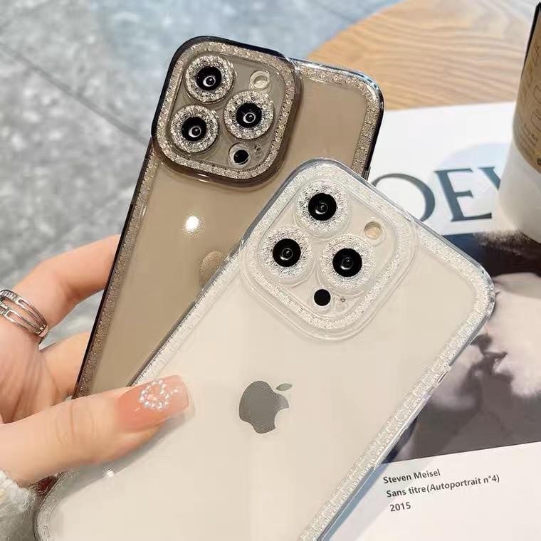 [TPC] Soft Case Iphone Diamond Big Eyes Lense (2) 7 8 PLUS X XS MAX XR 11 12 13 PRO MAX IP063