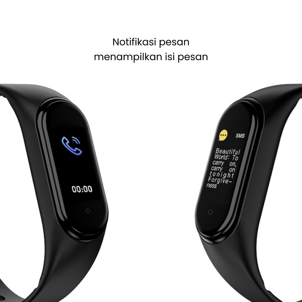 Smart Band M6 Smartwatch Monitor Jantung Tahan Air Bluetooth 4.0