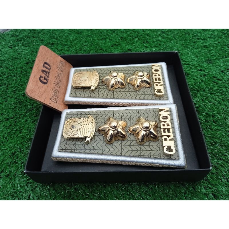 Pangkat Pdh ASN CIREBON Lis Putih Kain Akrilik