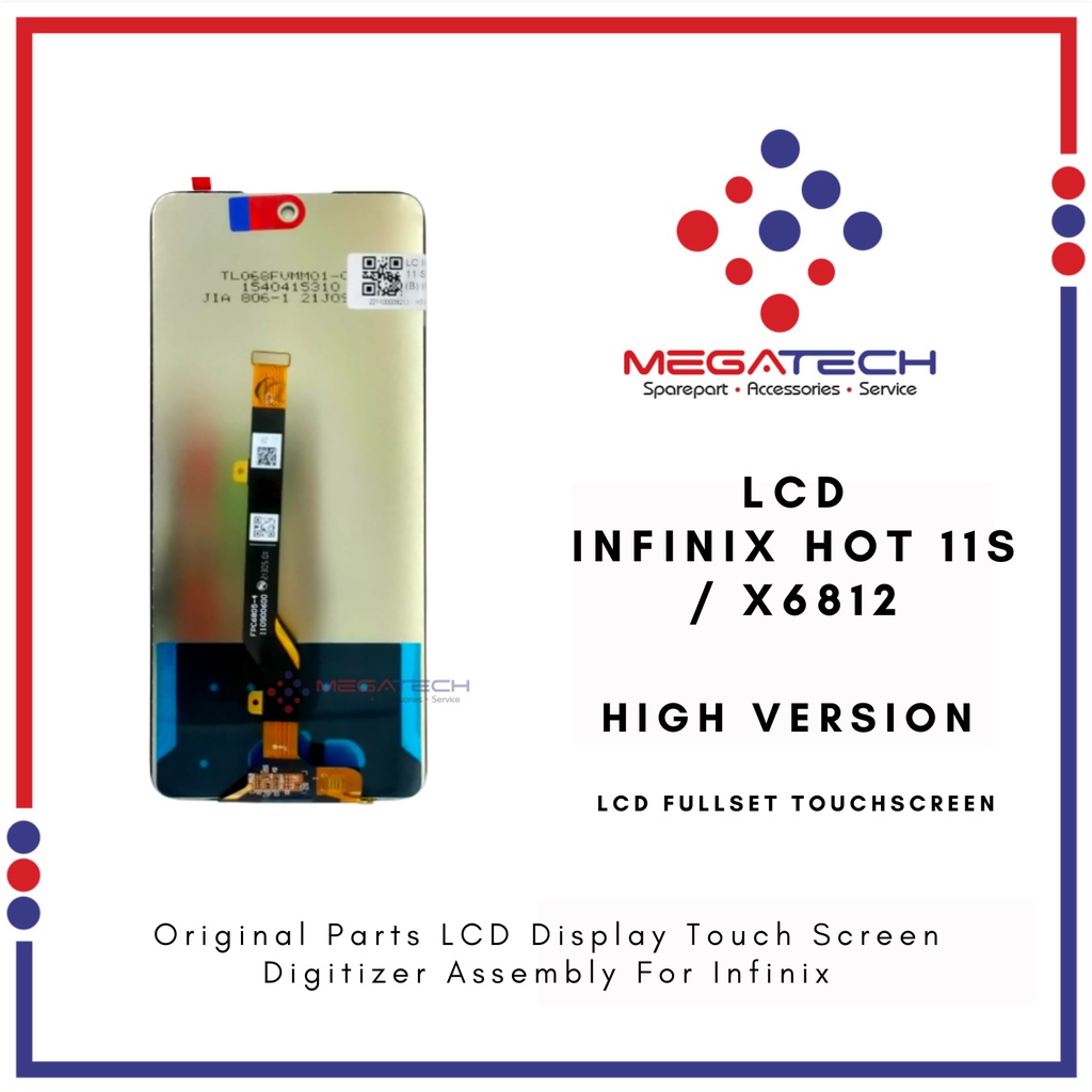 LCD Infinix Hot 11S / X6812 Fullset Touchscreen